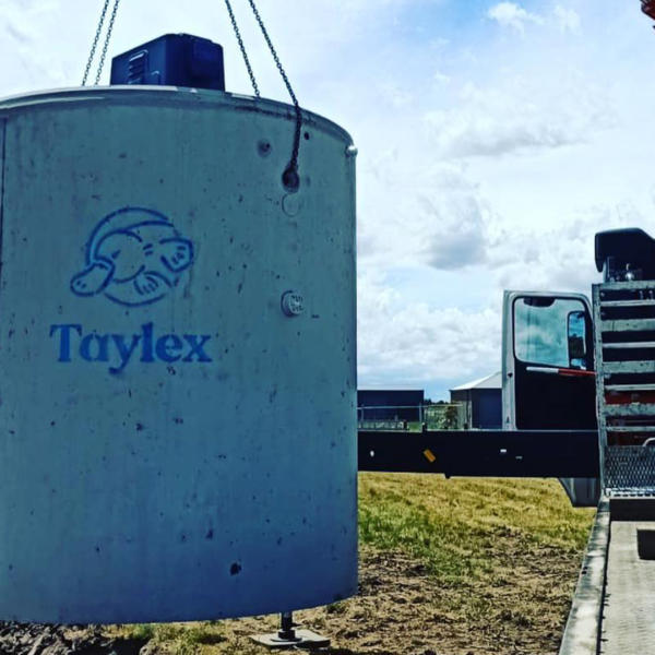 A Taylex treatment system being installed in Geelong.